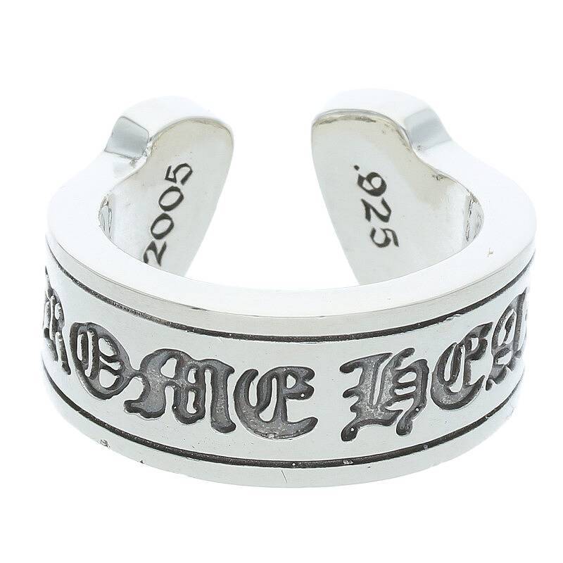 クロムハーツ Chrome Hearts LG SCROLL LABEL/ラージスクロールラベル サイズ:20号 シルバーリング 中古 GZ11_画像1