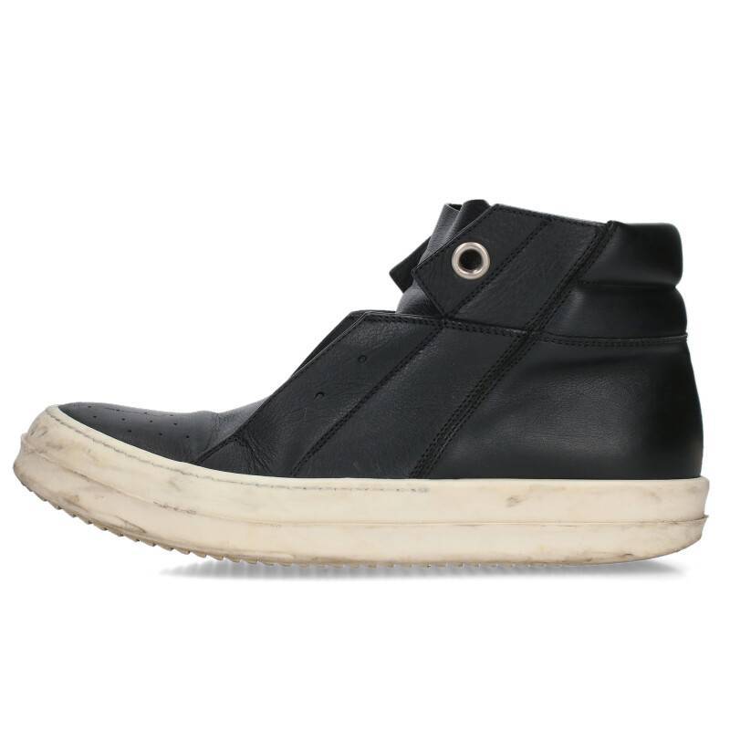 リックオウエンス Rick Owens ISLAND DUNK/アイランドダンク サイズ:41 サイドジップレザースニーカー 中古 NO05