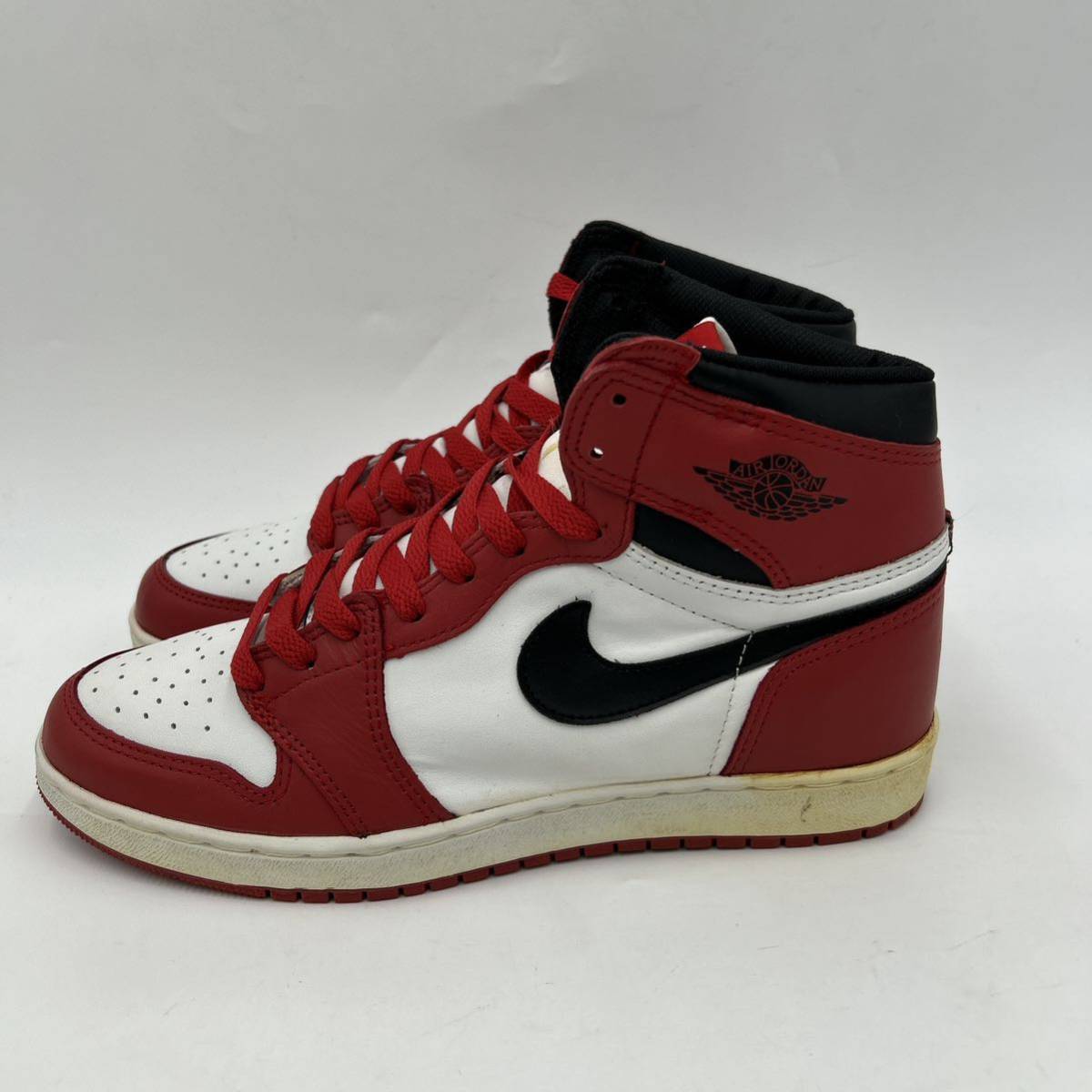 1円~@ 極希少!! 入手困難 '94年復刻モデル' NIKE ナイキ AIR JORDAN 1 エアジョーダン シカゴ HIGH CUT スニーカー 27cm 靴 130207-101_画像3