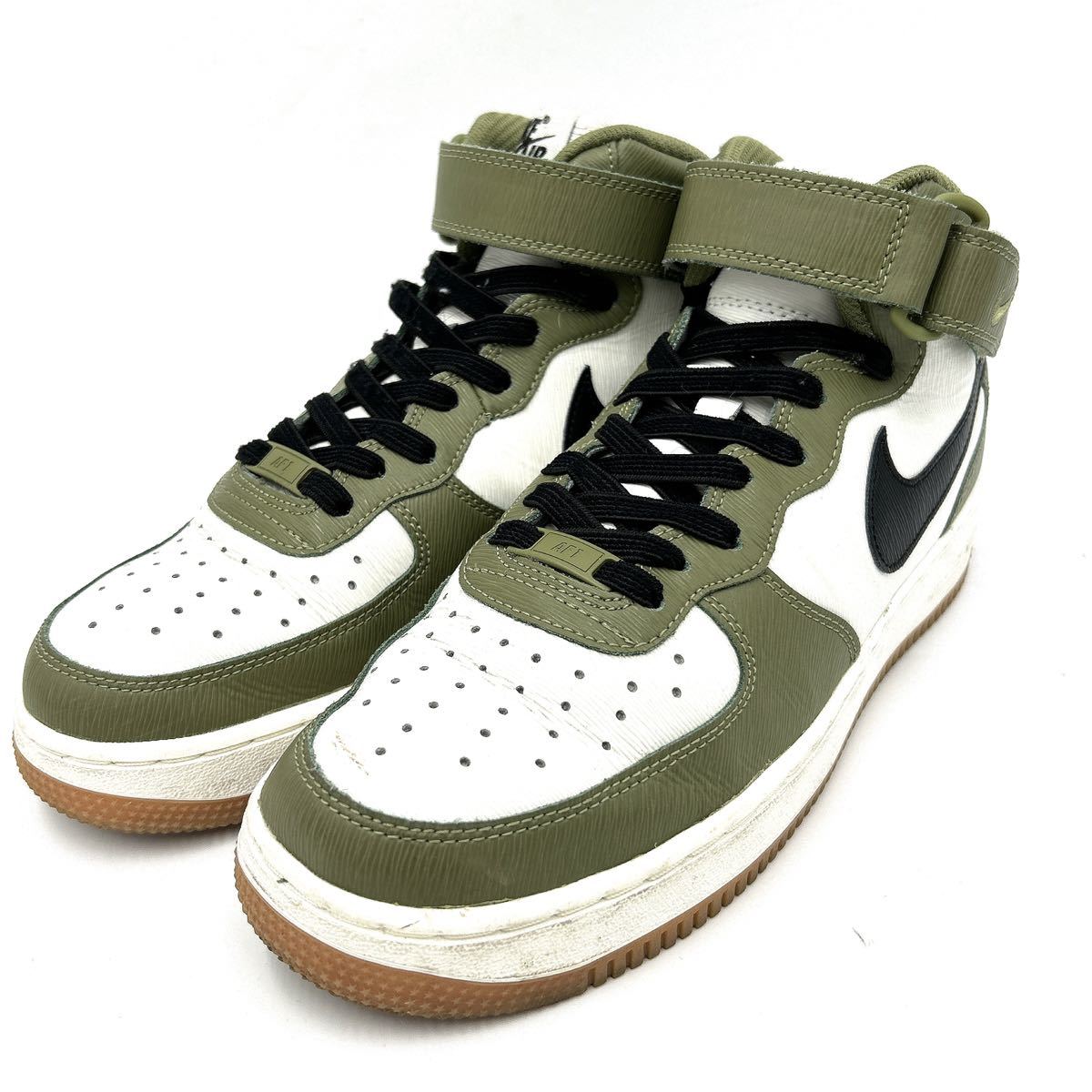 G @ 21年製 '洗礼されたデザイン' NIKE ナイキ Air Force 1 エアフォース HIGH CUT スニーカー SIZE:26cm メンズ 靴 シューズ AQ3776-994_画像1