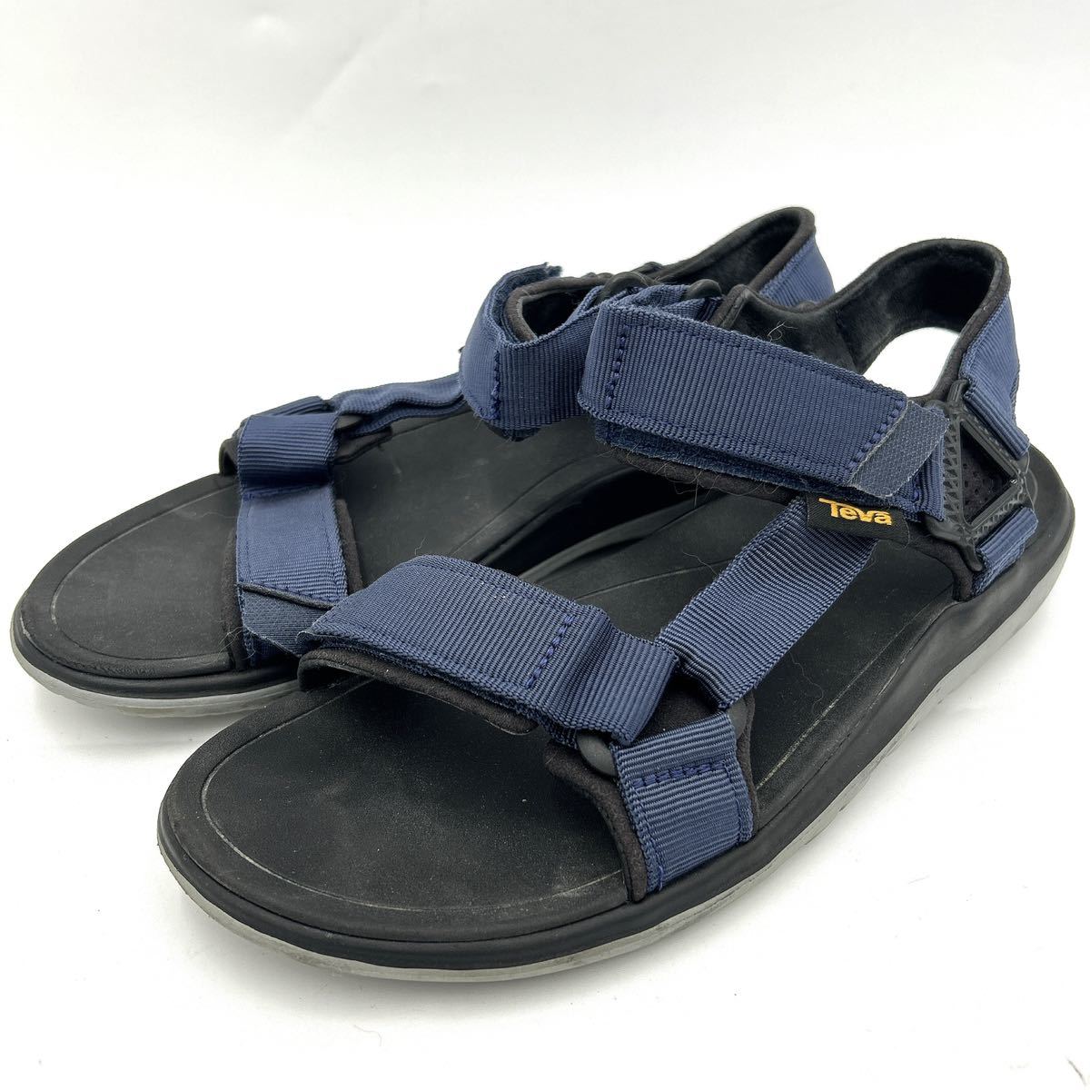 B @ アウトドア・レジャー '履き心地抜群' TEVA テバSandals サンダル シューズ 25cm メンズ 紳士靴人気モデル NAVY 1017104 F27116L _画像1