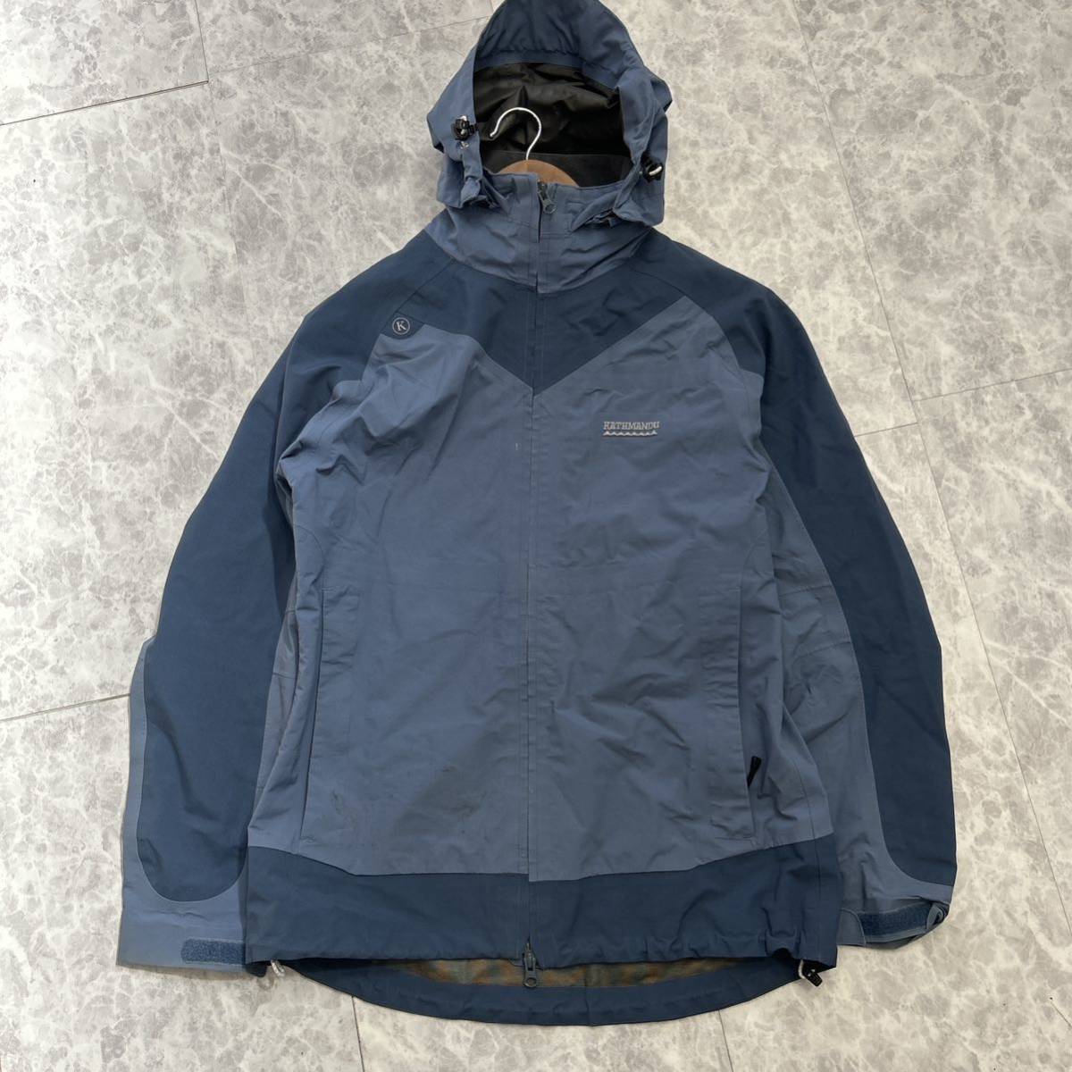 AA @ アウトドア '着心地抜群' KATHMANDU カトマントゥ GORE-TEX ゴアテックス 止水ジップ マウンテンパーカー 12 上着 アウター 古着 _画像2