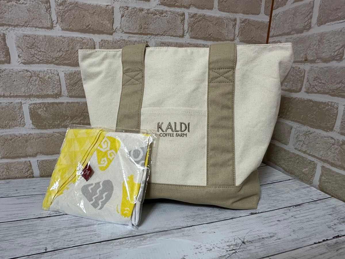 新品★ KALDI トートバッグ　エコバッグ　食品福袋