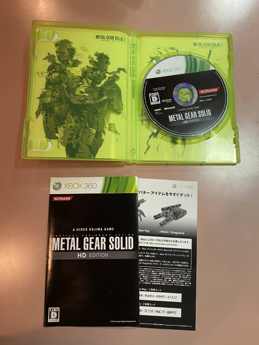 Xbox360★メタルギアソリッドHDエディション★used☆MGS HD Edition☆import Japan JPの画像2