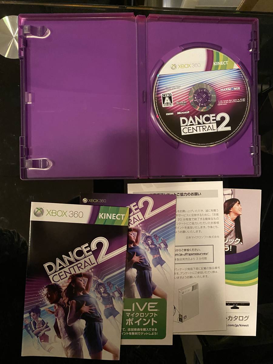 Xbox360 キネクト★ダンスセントラル２★used☆dance central 2☆import Japan JP_画像2