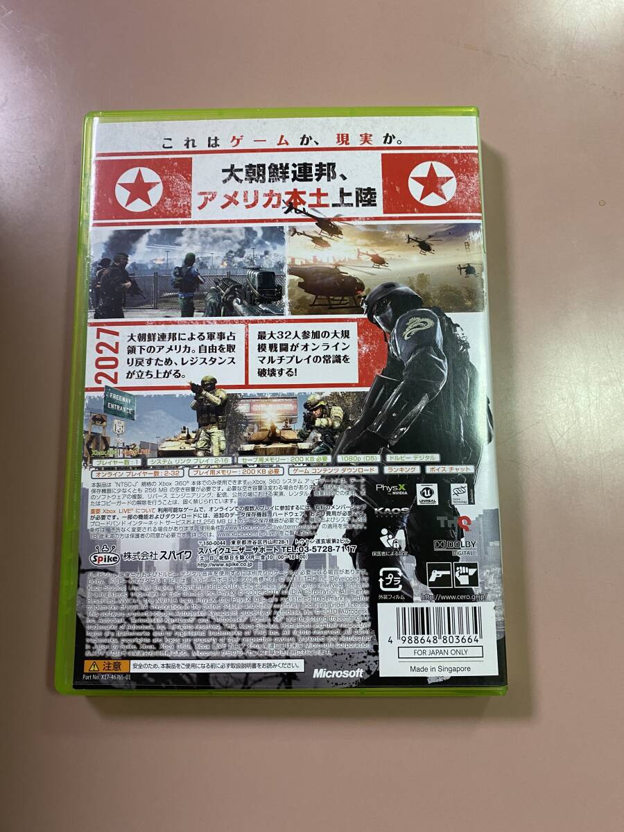 Xbox360★ホームフロント★used☆Home Front☆import Japan_画像3