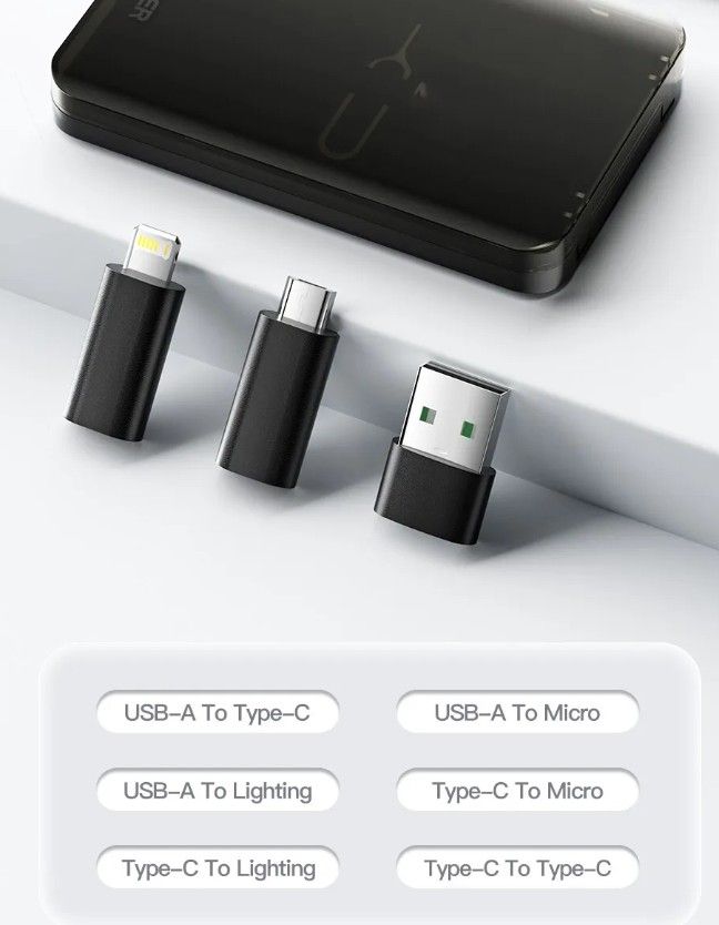 多機能 USBケーブルセット ケース付きType-C .MicroUSB .Lightning.USB-A.ピン 急速充電 