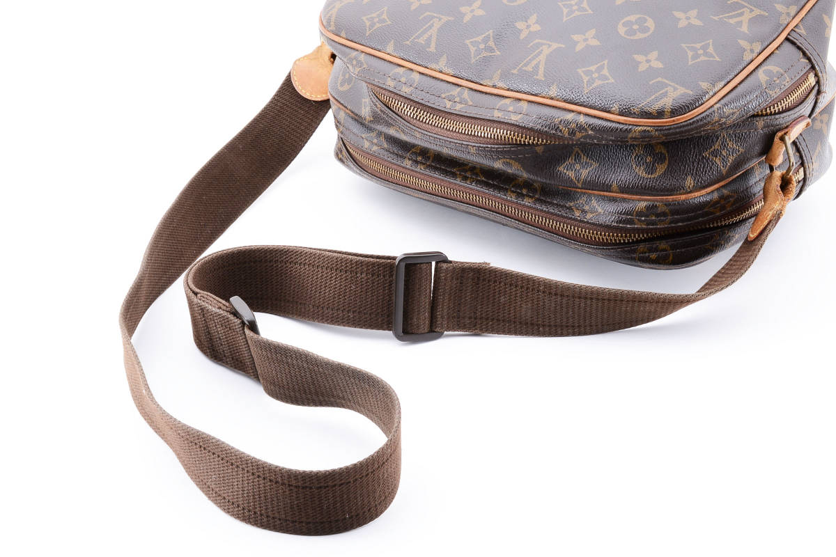 1円〜 美品 LOUIS VUITTON ルイヴィトン モノグラム　リポーターPM M45254　ショルダーバッグ　ユニセックス　ダブルファスナー　斜めがけ_画像6