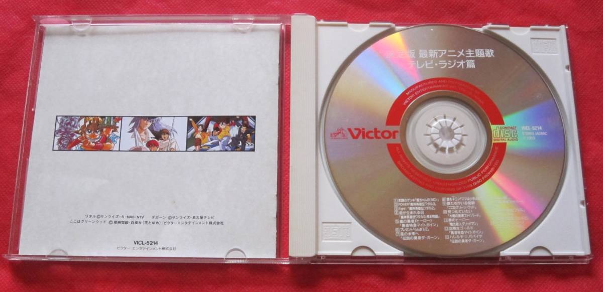 ■決定版 最新アニメ主題歌 テレビ・ラジオ篇 93年 / 国内盤CDの画像3