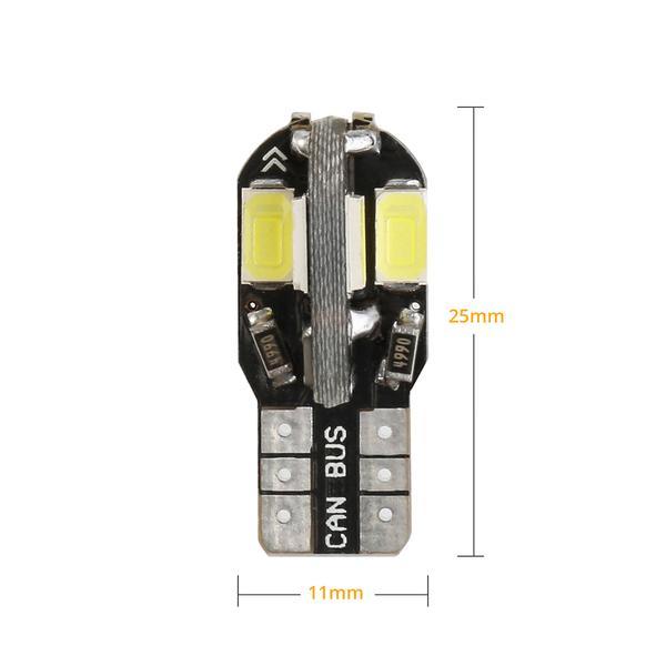 ★日曜日終了★T10（T16）8連LEDバルブ 10個 5730 ウェッジ球 8SMD 12V ウェッジ球 12V ポジション球 バックランプ ホワイト_画像4