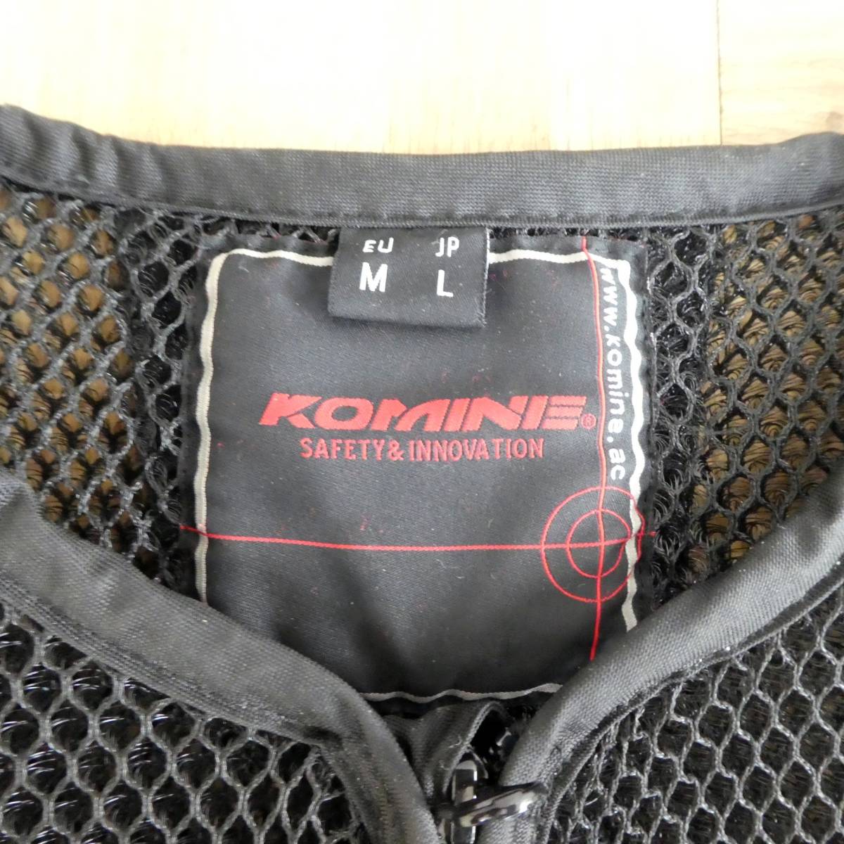 P738【バイク用品】KOMINE コミネ 3Dエアメッシュインナーベスト メンズ　Lサイズ　JK-084 中古　/4_画像3