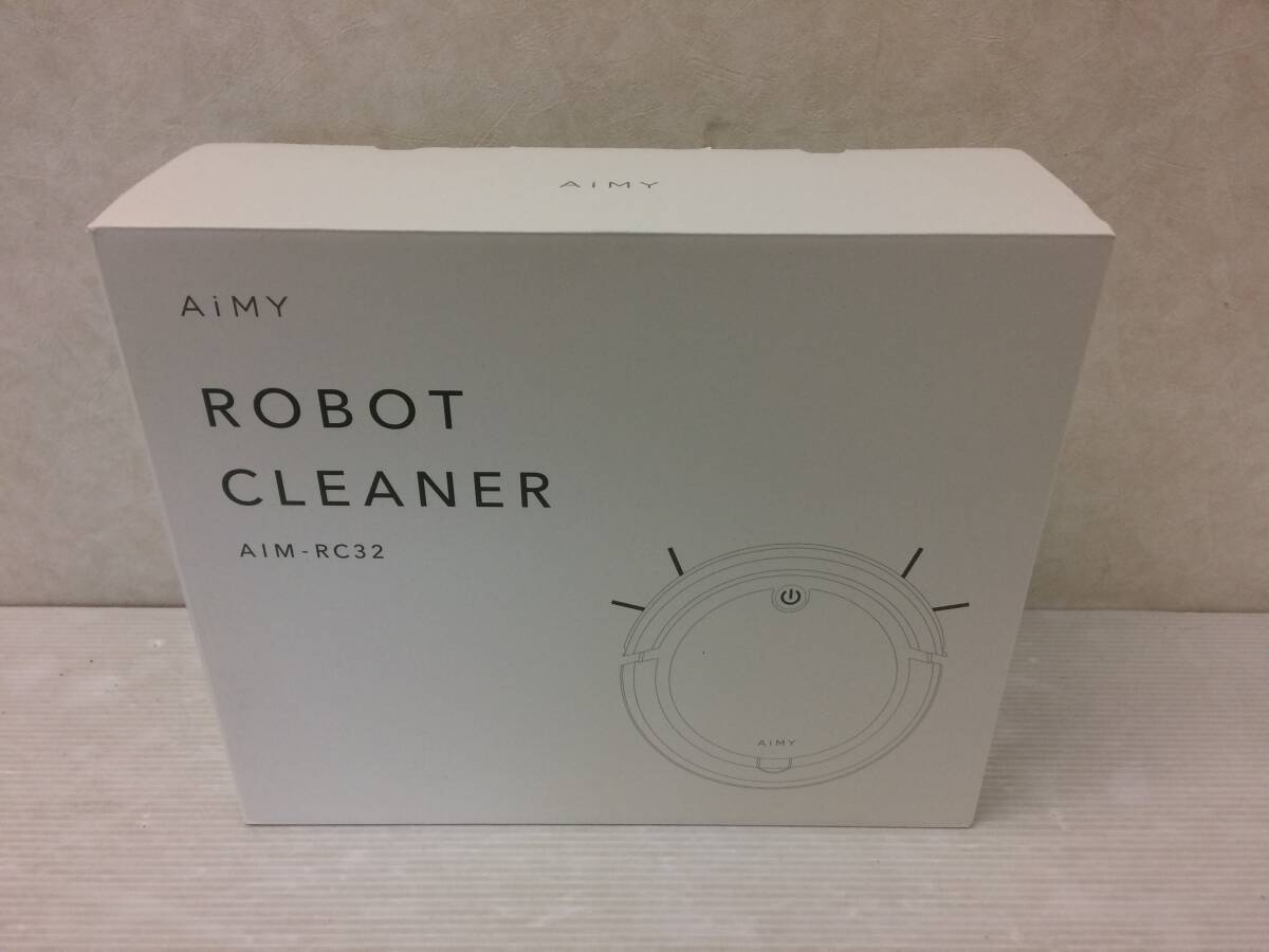 ロボット掃除機 エイミー ロボットクリーナー AiMY ROBOT CLEANER AIM-RC32 ホワイト 未開封品 sykdetc071740_画像1