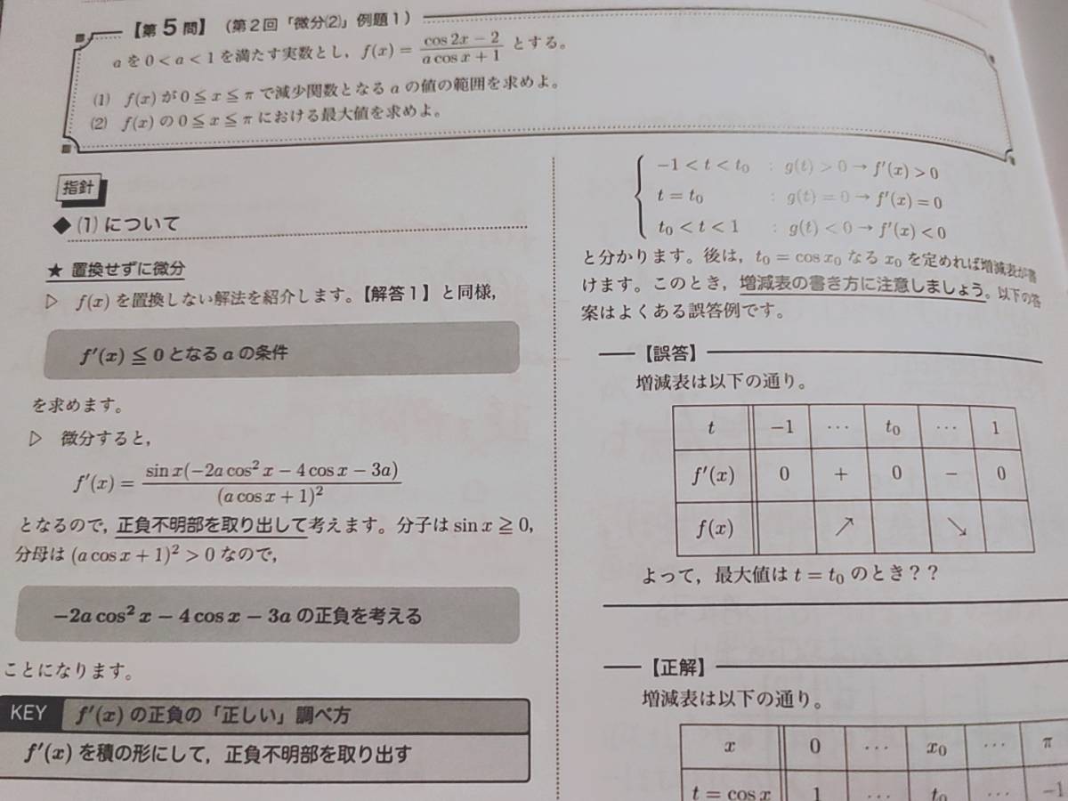 鉄緑会　中前先生　高3数学SA　数Ⅲ重要問題　第1～6分冊　フルセット　数学上位クラス　Z会　東進 　SEG　河合塾　駿台_画像3