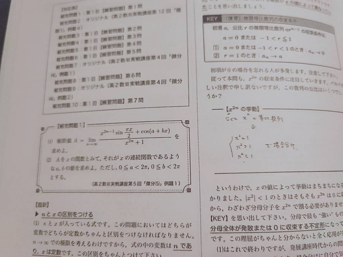 鉄緑会 夏期 高3理系数学・分野別 講義冊子フルセット 数Ⅲ 李 鉄緑会 夏期 高3理系数学・分野別 講義冊子フルセット 数Ⅲ 李