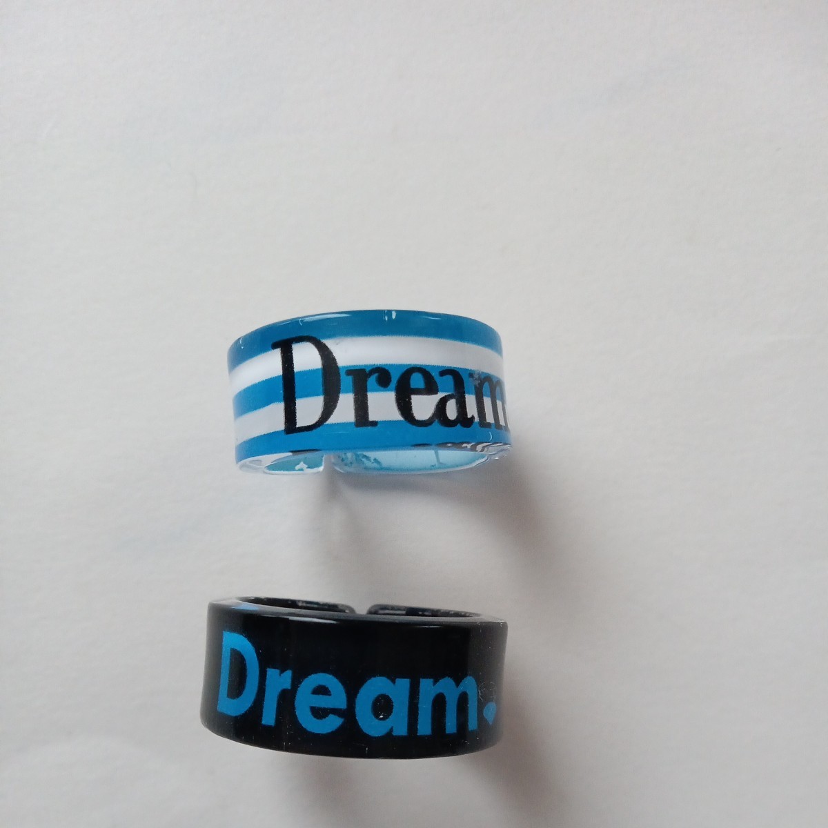 指輪 プラスチック フリーサイズ Dream 2個 セット の画像2