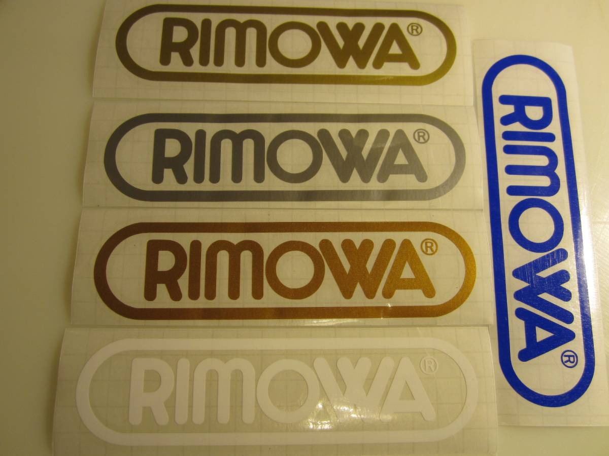 作成代行 横160ｍｍ　RIMOWA リモワ ステッカー ハイグレード耐候６年oracal651 40色以上から選べます_ゴールド・シルバー・コッパー