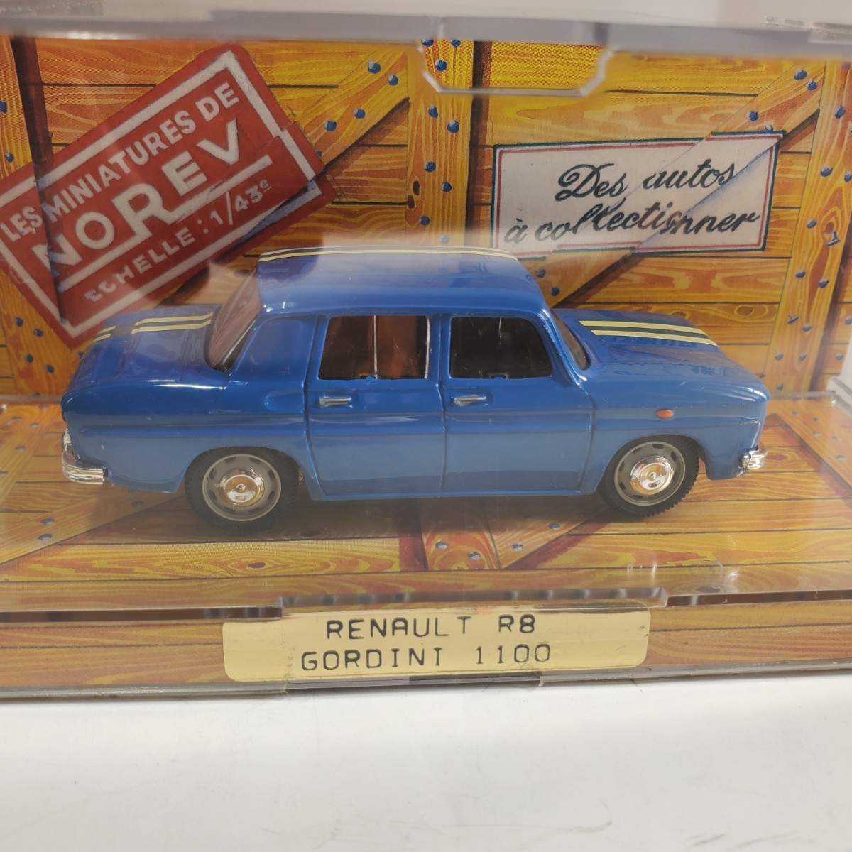 NOREV 1 /43[RENAULT R8 GORDINT 1100] Norev Renault Gordini French blue . made new goods unused 91
