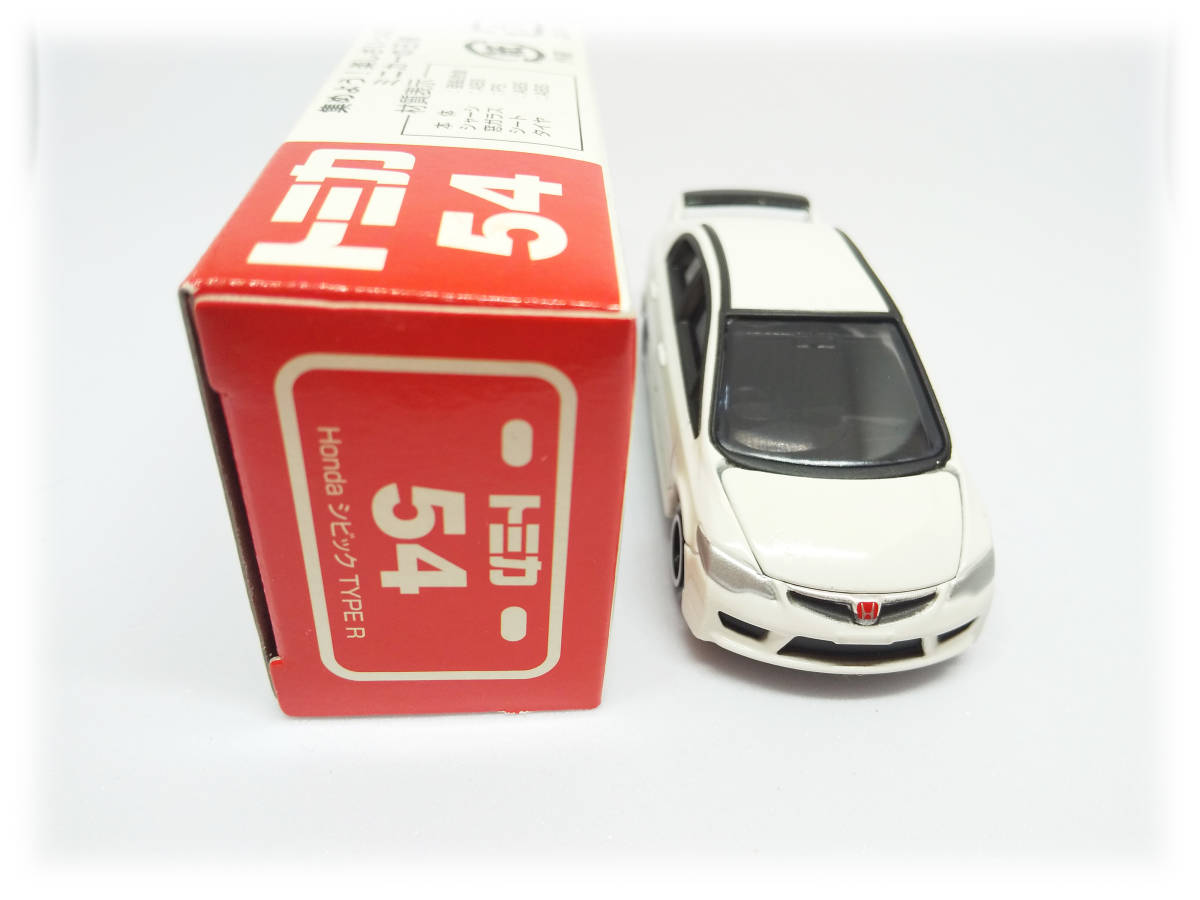 【絶版 赤箱 TAKARATOMYロゴ】トミカ 54-9 Honda シビック TYPE R 新車シール 2007年 当時物_画像5