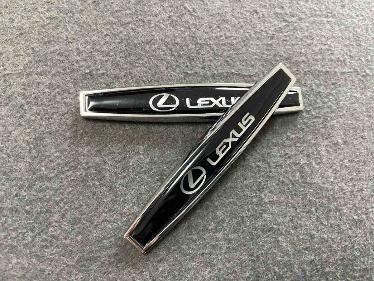 レクサス LEXUS 車用デカール カーステッカー プレート エンブレム フェンダーバッジ シール 傷を隠す 2枚セット　103番_画像4