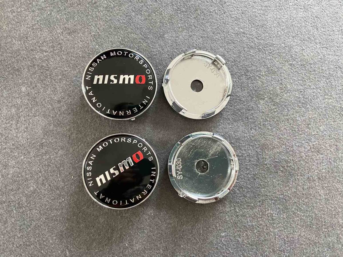 日産 nismo ホイールキャップ ホイール ハブキャップ センター キャップ保護 防塵 4個セット 外径60mm T134番_画像3