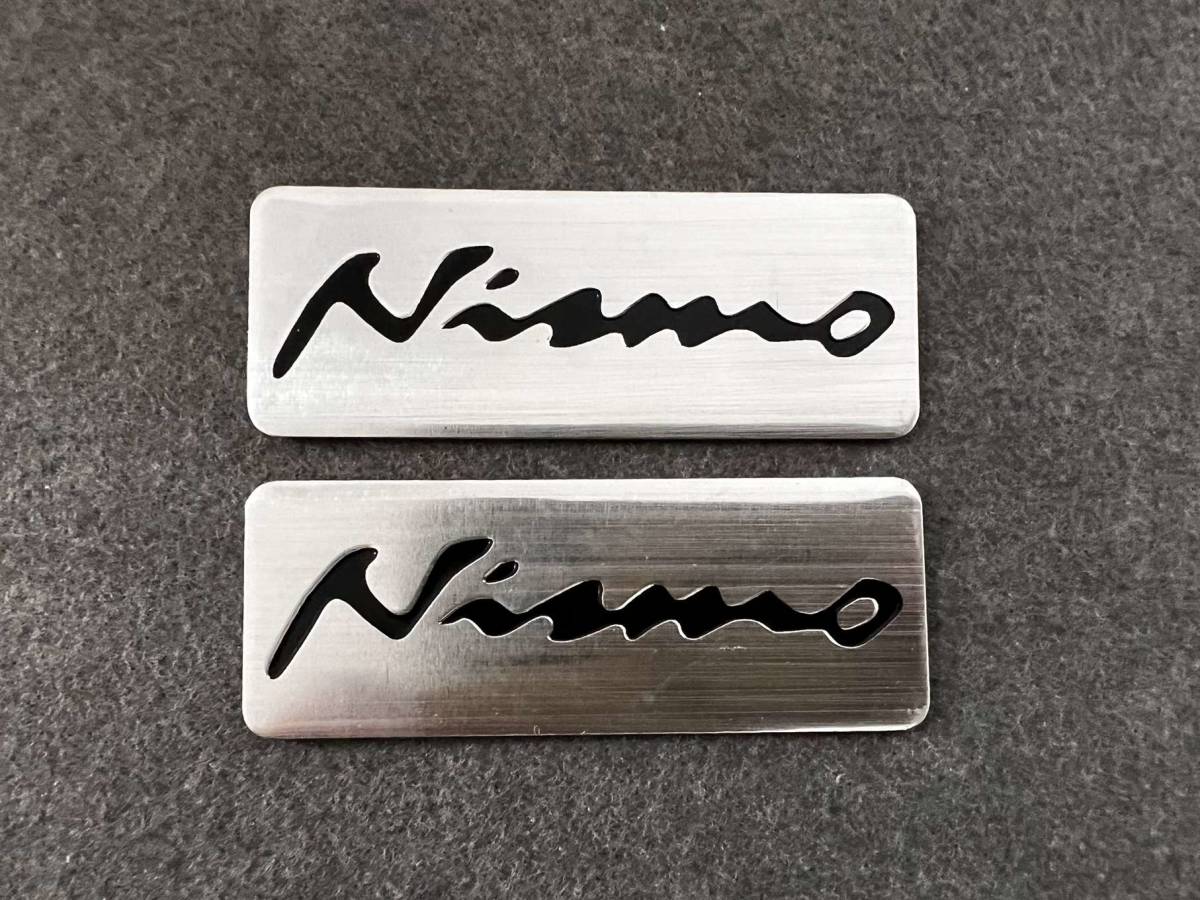 日産 nismo ★8*3CM★カーステッカー エンブレム プレート アルミ製 フェンダーバッジ シール 傷を隠す 2枚セット 546番_画像7