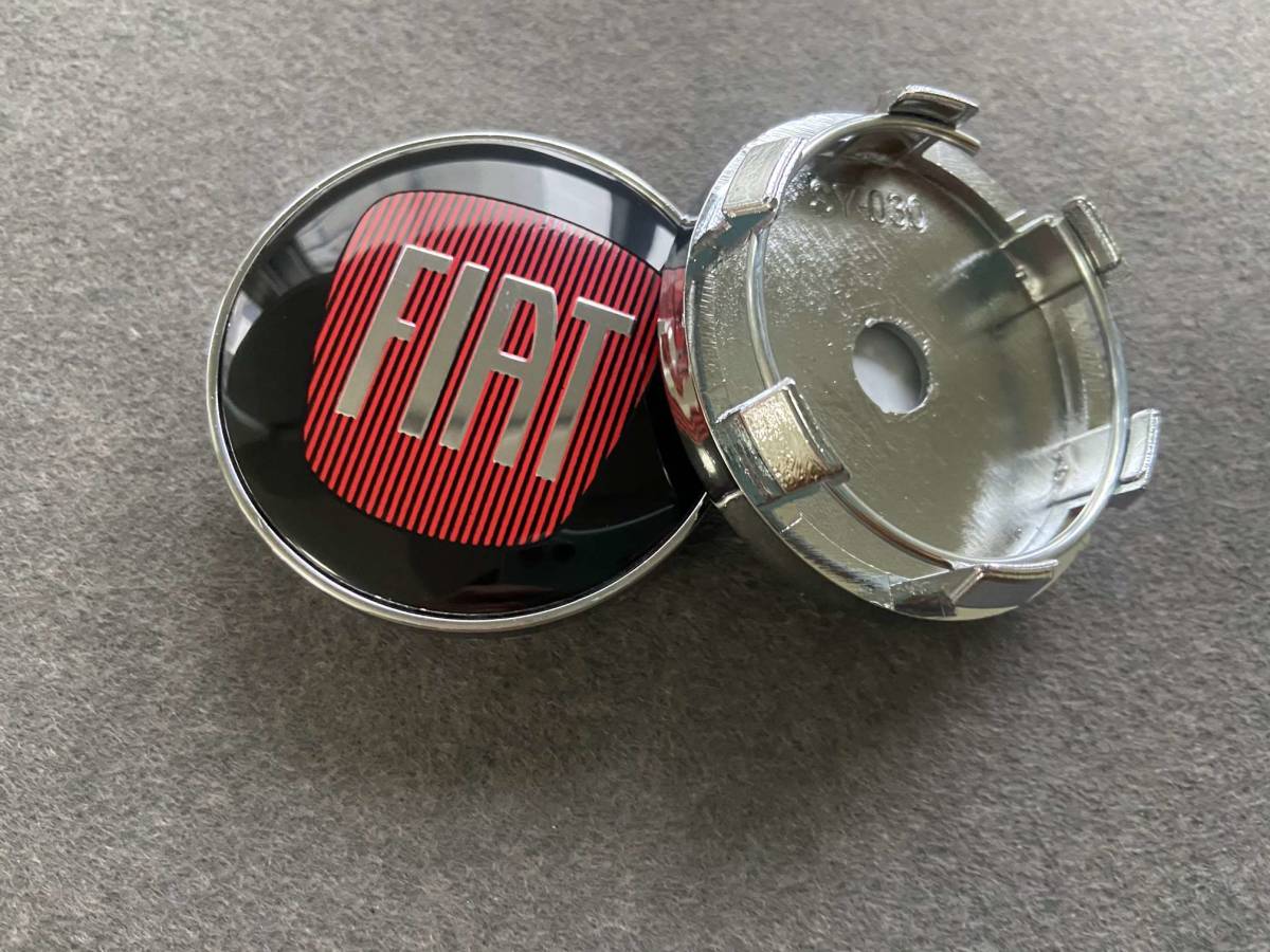 フィアット FIAT ホイールキャップ ホイール ハブキャップ センター キャップ保護 防塵 4個セット 外径60mm T406番_画像6