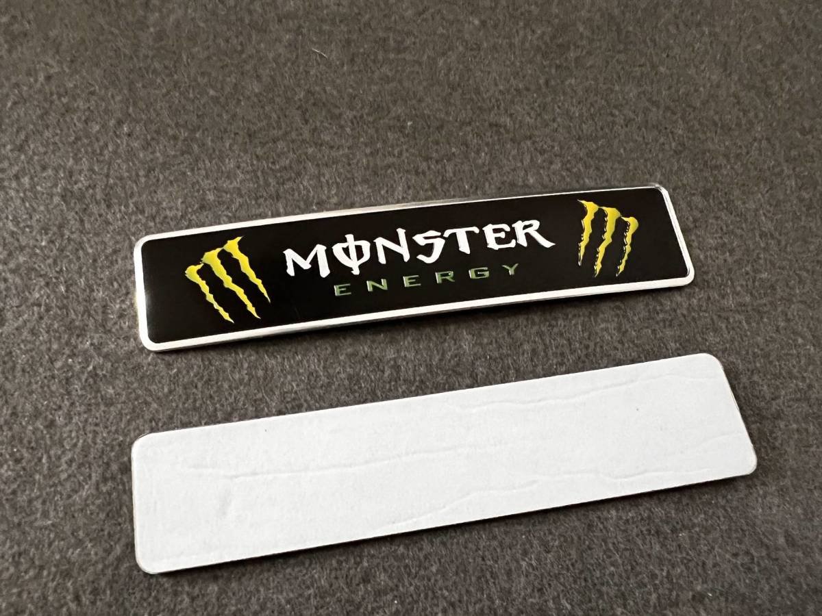 MONSTER★12*2.6CM★カーステッカー エンブレム プレート アルミ製 フェンダーバッジ シール 傷を隠す 2枚セット 559番の画像4