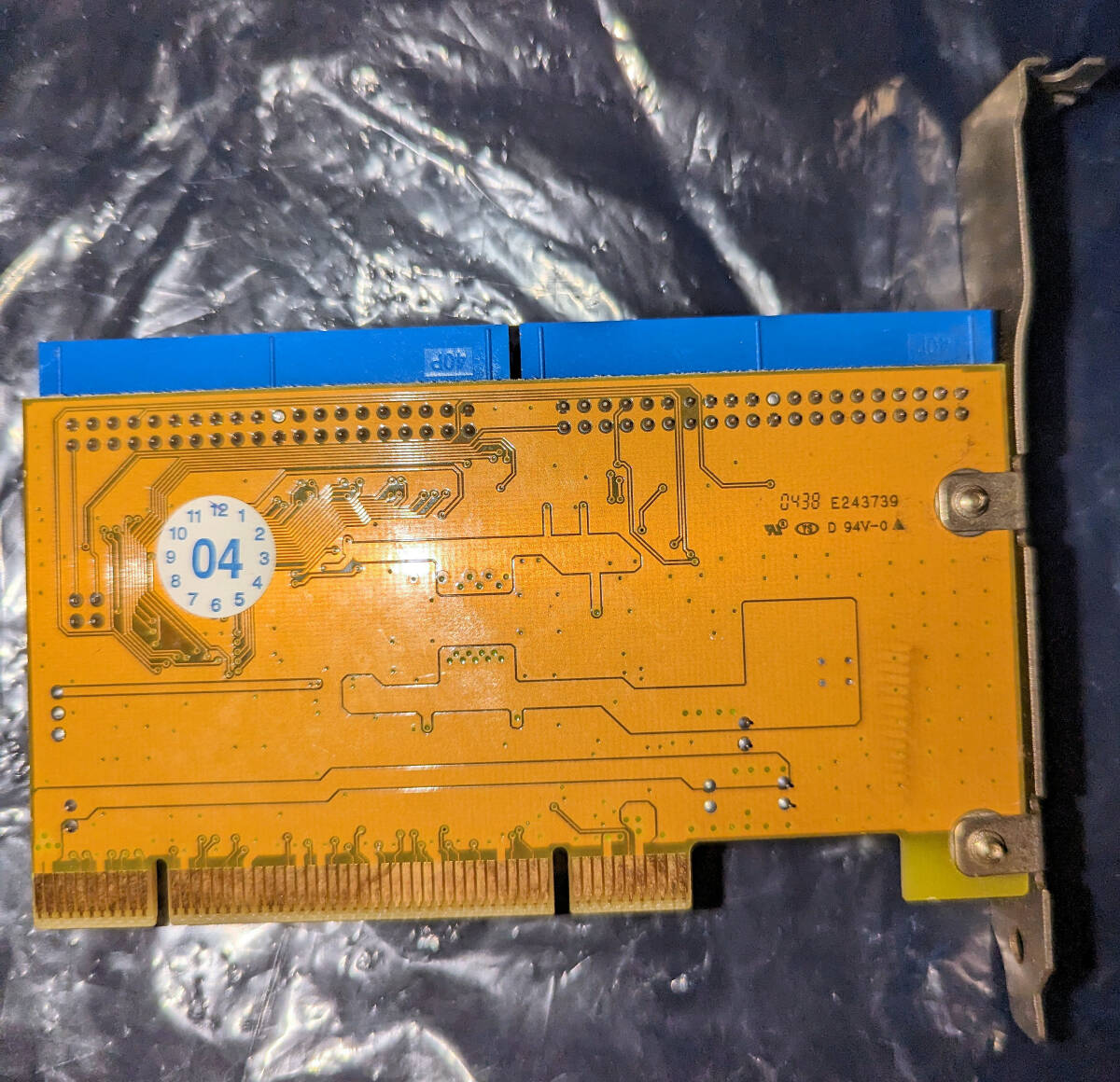 IDE ATA133インターフェースボード(IT8211Fチップ),PCI ブラケットにまがりあと_画像2