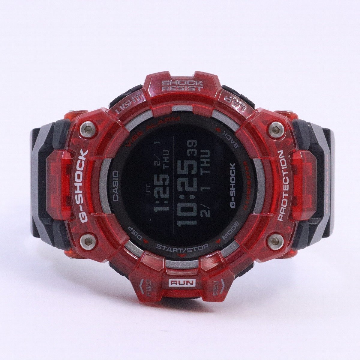 【美品】カシオ G-SHOCK G-SQUAD Bluetooth スマートフォンリンクモデル メンズ 腕時計 レッド×ブラック GBD-100SM-4A1JF【いおき質店】_画像2