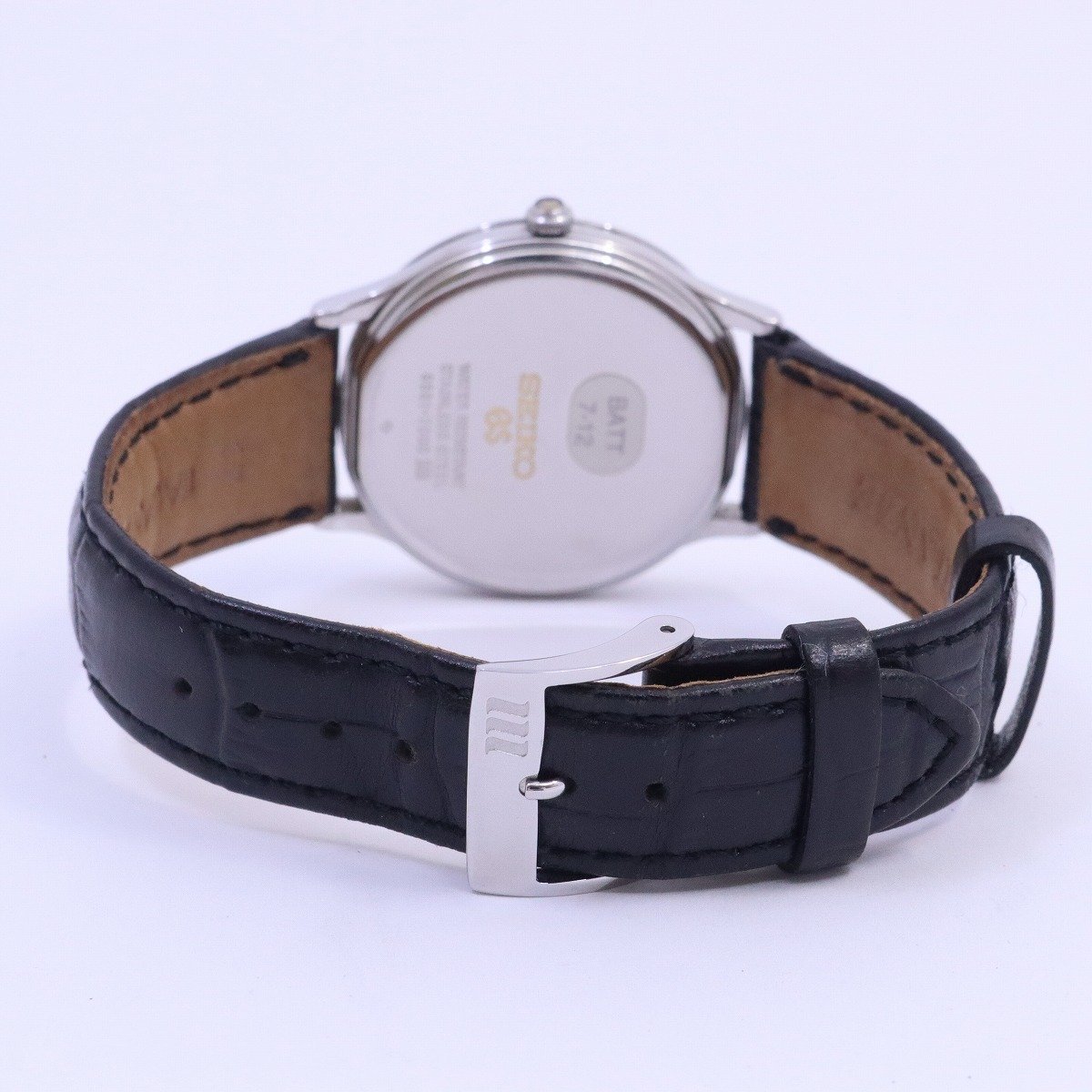 SEIKO グランドセイコー GS クォーツ メンズ 腕時計 シルバー文字盤 社外革ベルト 9581-7000【いおき質店】管理2_画像4