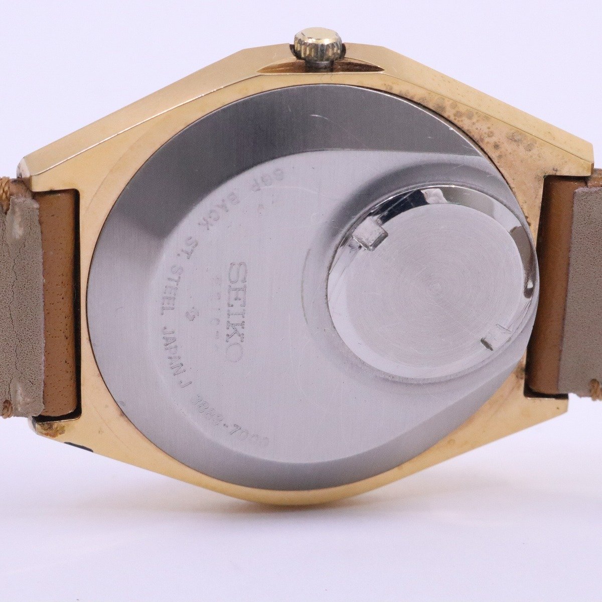 SEIKO セイコー スーペリア 1975年製 クォーツ メンズ 腕時計 デイデイト ゴールドGP 社外ベルト 3883-7000【いおき質店】_画像10