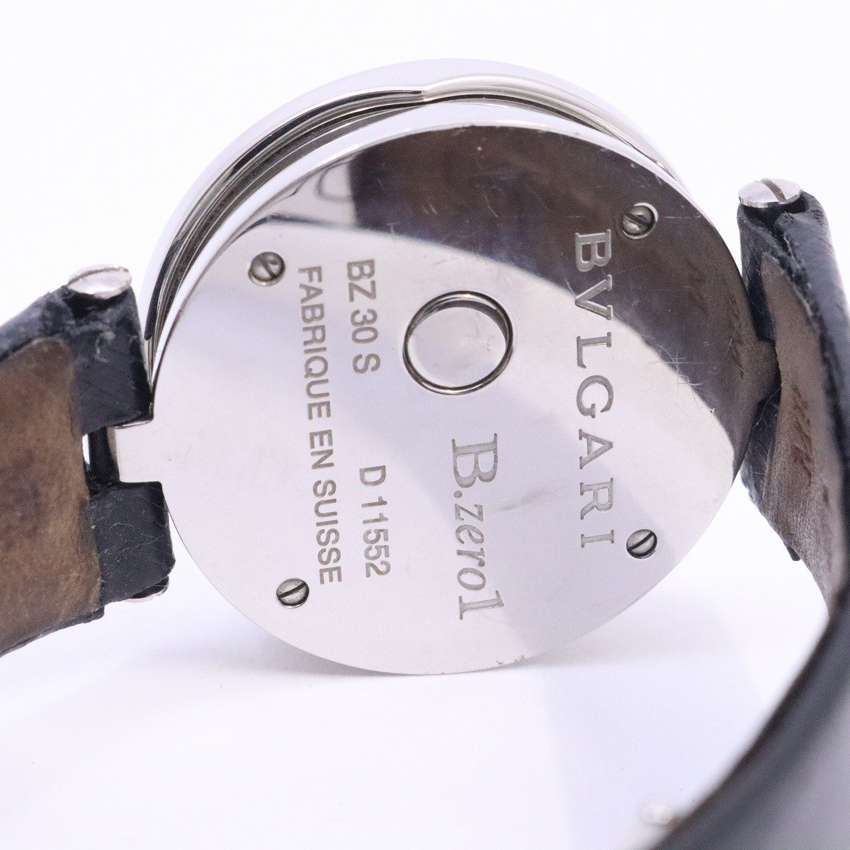 ブルガリ B-zero1 クォーツ レディース 腕時計 ダブルハート文字盤 純正革ベルト BZ30S【いおき質店】の画像10
