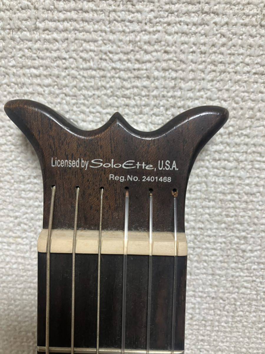 1円オークション アリア ARIA シンソニード Sinsonido Guitar サイレントギター Licensed by SoloEtte,USA 通電確認済み_画像3