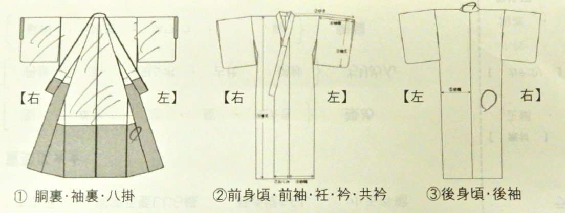 福衣★ 着物 付下げ 正絹 型染め 生成色 植物文様 155ｃｍ以上 SK337_画像10