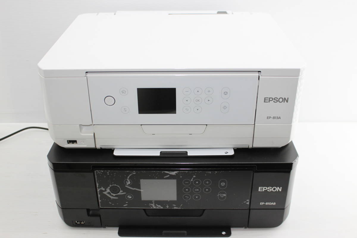 EPSON インクジェットプリンター EP-810AB EP-813A 2台セット ジャンク