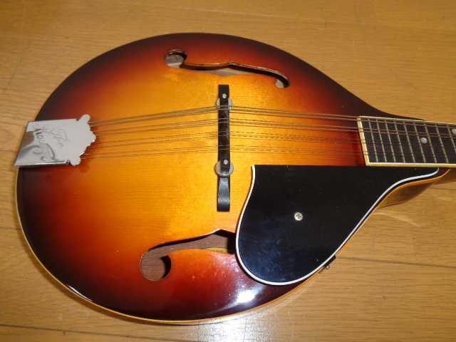 * Vintage THE KASUGA spring day CUSTOM MODEL M-18 Flat mandolin hard case attaching *