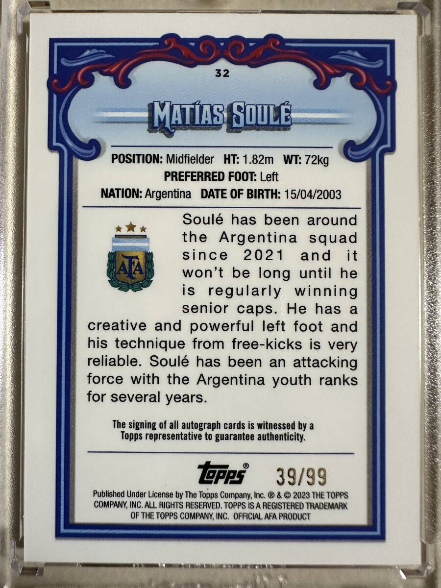 激レア！ ブレイク中 topps Argentine matias soule 1st bowman auto_画像2