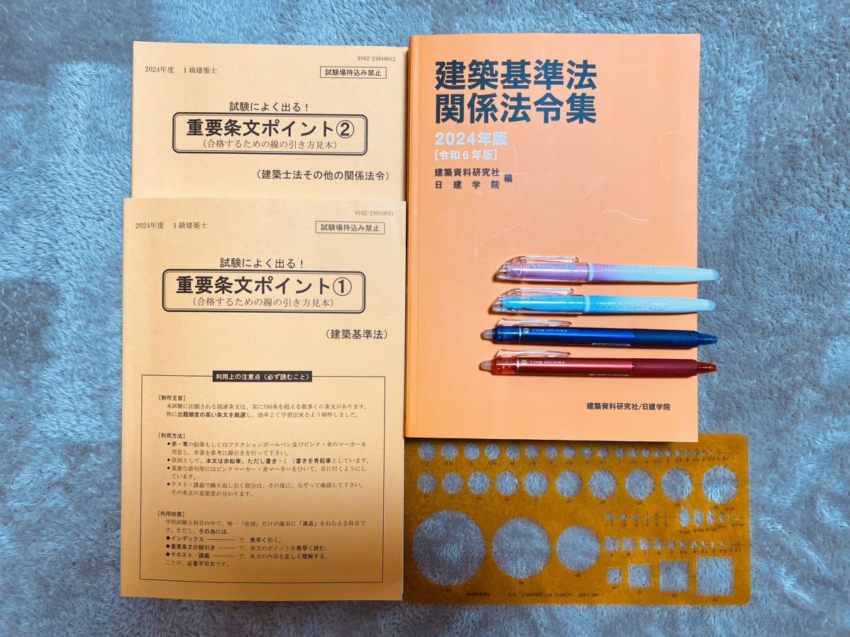 建築基準法関係法令集 2022年 1級建築士 線引済 インデックス 日建