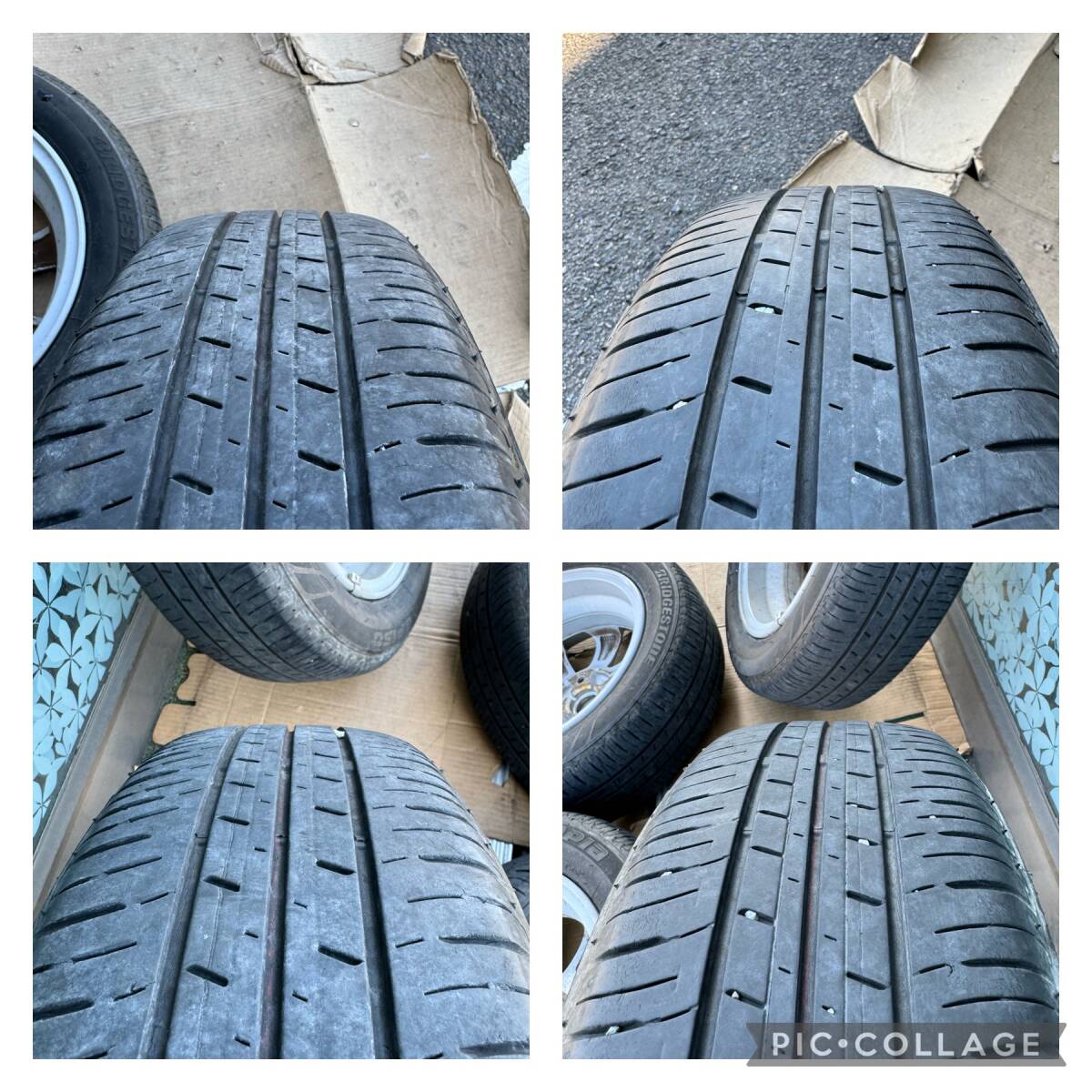 ニッサン デイズ 純正 14インチ 4.5J +46 PCD100 4穴/BSエコピア 155/65R14 2020年製 4本セット #348-4_画像8