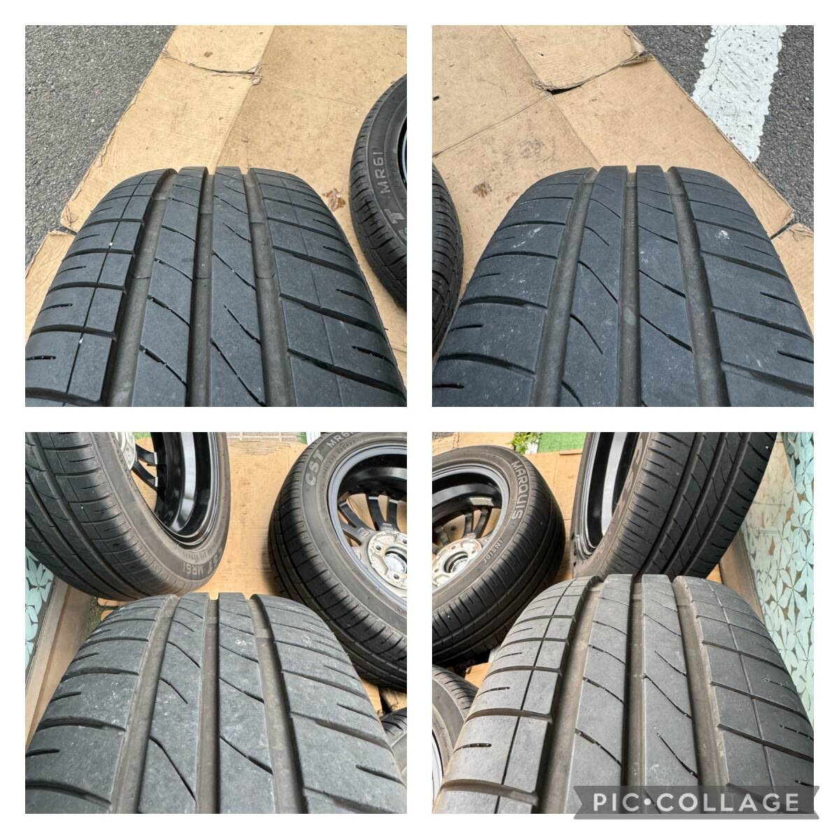 CRIMSON BASEL 15インチ 4.5J +43 PCD100 4穴/MARQUIS CST MR61 165/55R15 2020年製 4本セット #352-1_画像8