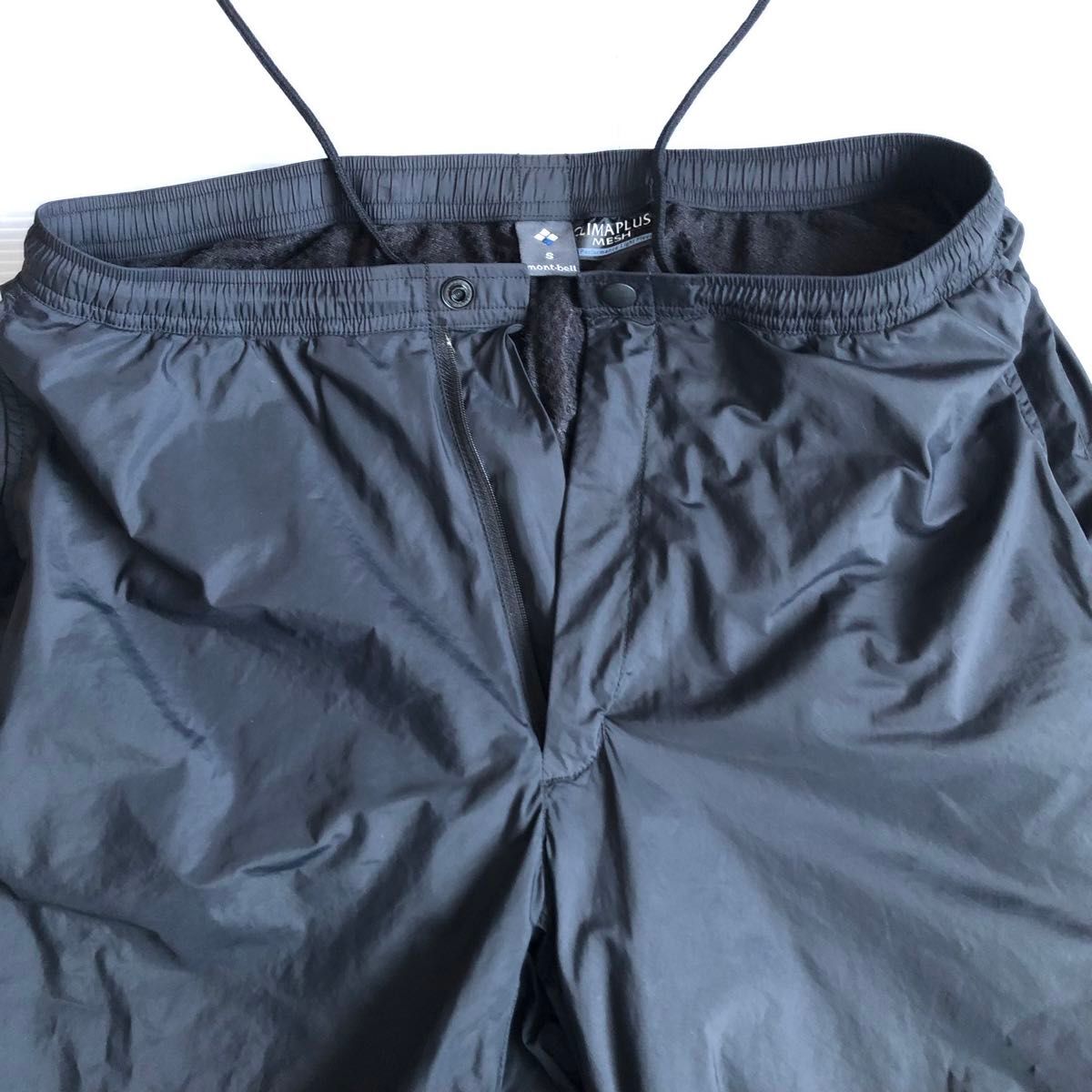 モンベル mont-bell ライトシェルパンツ Men's 黒 Sサイズ モンベル mont-bell ライトシェルパンツ Men's 黒 Sサイズ