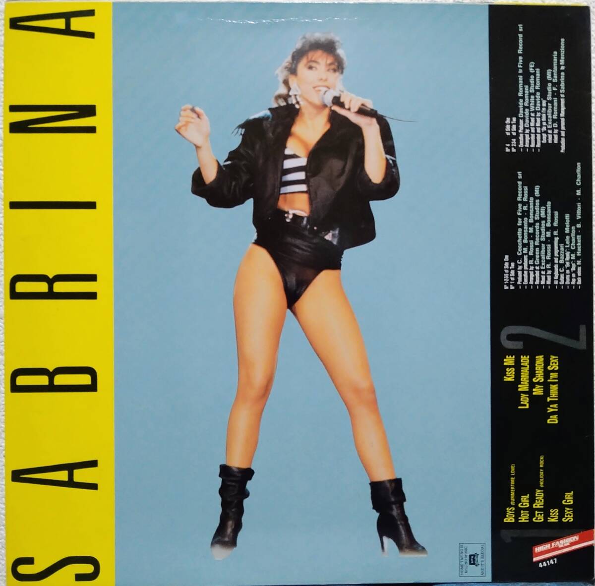 【LP Euro Beat】Sabrina「Sabrina」 Netherlands盤 Boys.Hot Girl.Sexy Girl.Lady Marmelade.Da Ya Think I'm Sexy.Kiss 他 収録！の画像3