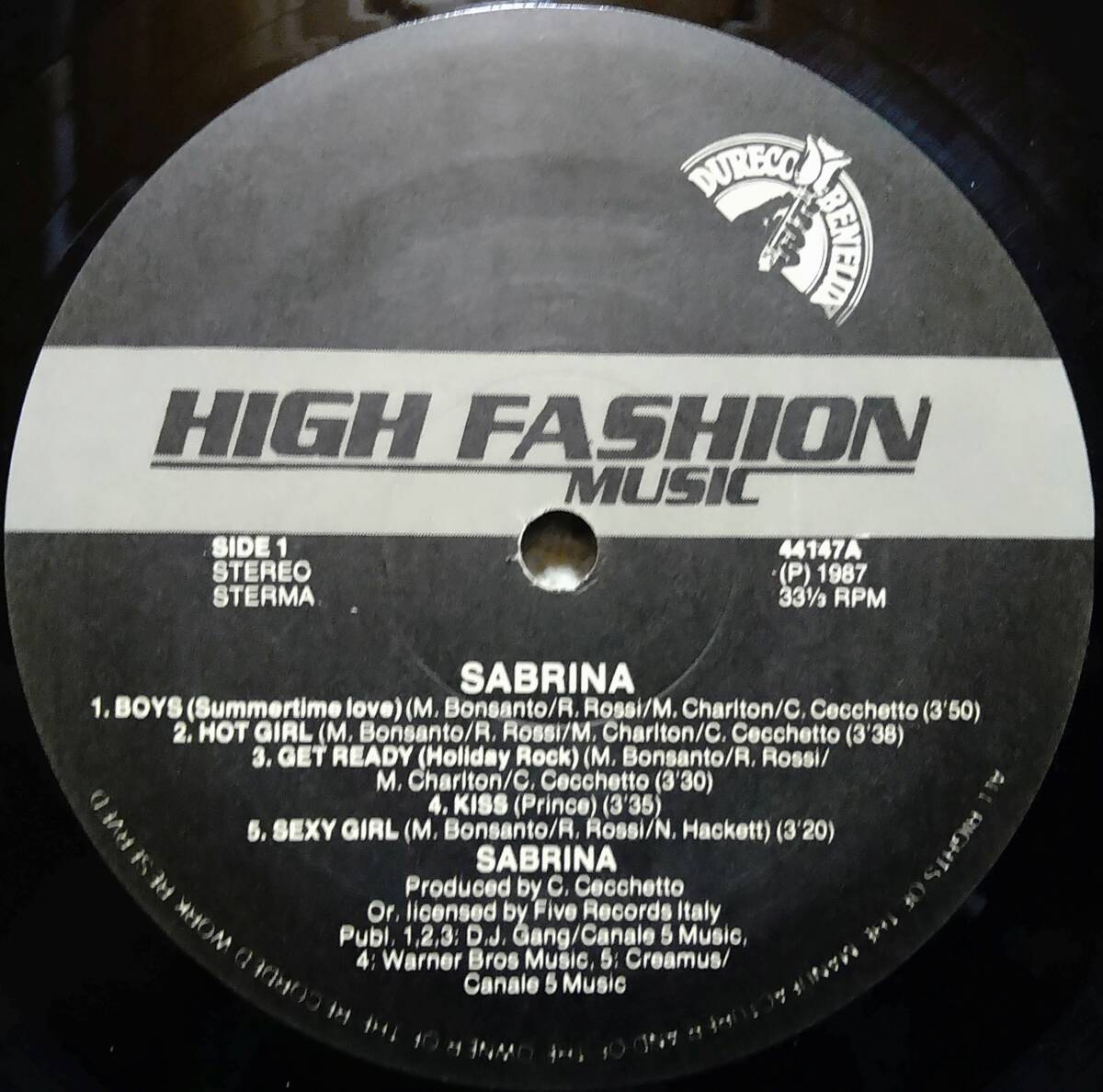 【LP Euro Beat】Sabrina「Sabrina」 Netherlands盤 Boys.Hot Girl.Sexy Girl.Lady Marmelade.Da Ya Think I'm Sexy.Kiss 他 収録！の画像4