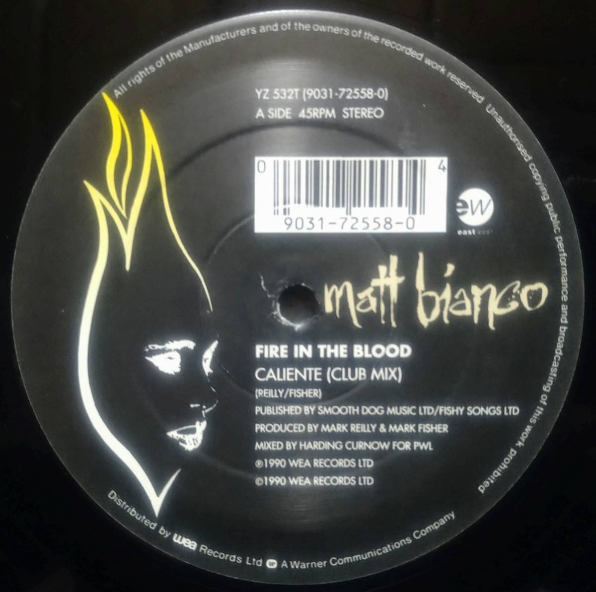 【12's R&B 洋Pop】Matt Bianco「Fire In The Blood」オリジナル UK盤_Side1