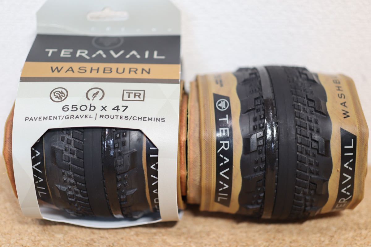 TERAVAIL washburn tire 650b × 47 テラベイル ウォシュバーン タイヤ 27.5 blue lug ブルーラグ SURLY サーリー CRUST クラストrivendell_画像1