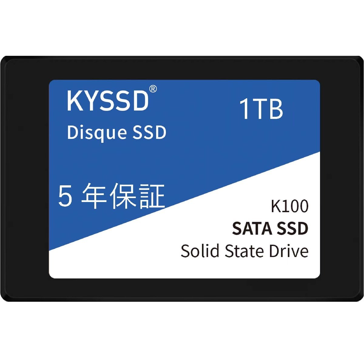 送料無料新品 KYSSD K100シリーズSSD 2.5インチ内蔵SSD 1000GB SATA3.0 6Gb/s 7mm 5年保証_画像1