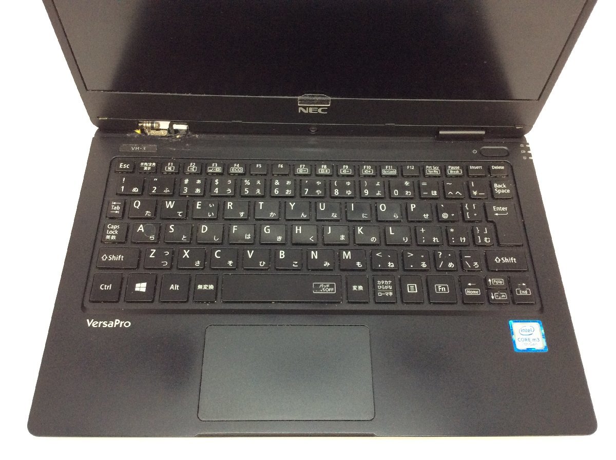 ジャンク/ NEC PC-VKA10HGG6QD3 Intel Core m3-7Y30 メモリ4.1GB SSD128.03GB 【G18687】_KBテカリ、文字消え、破損があります