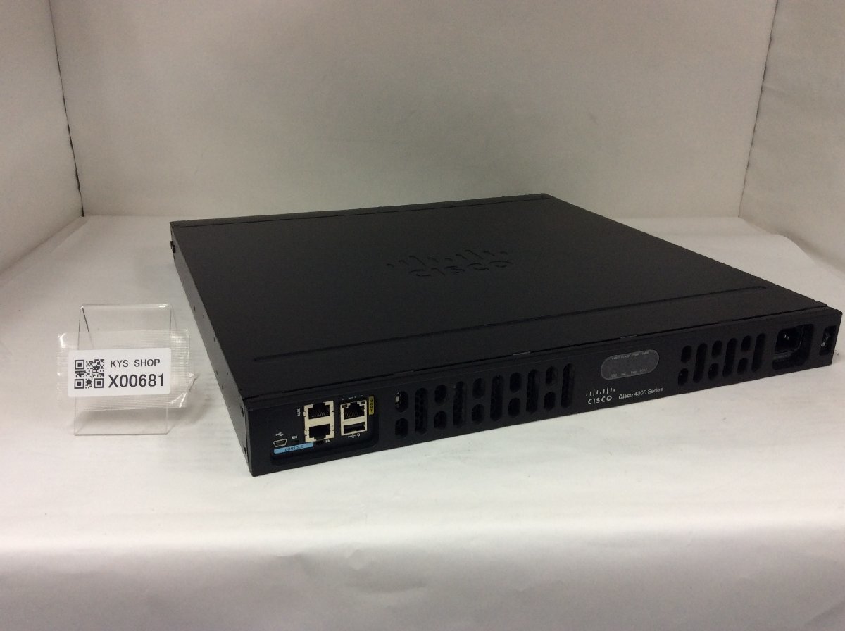 初期化済み CISCO/シスコ Cisco 4000 series サービス統合型ルータ ISR4331/K9 搭載OS Version 15.5(3)S6_画像1