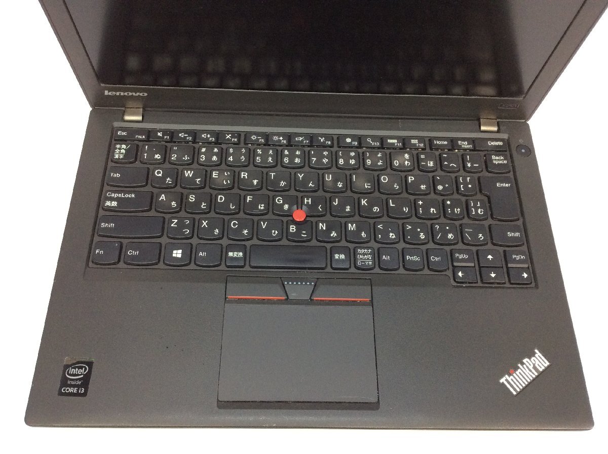 ジャンク/ LENOVO 20CLA1U2JP ThinkPad X250 Intel Core i3-5010U メモリ8.19GB HDD500.1GB 【G19554】_キーボードにテカリがあります