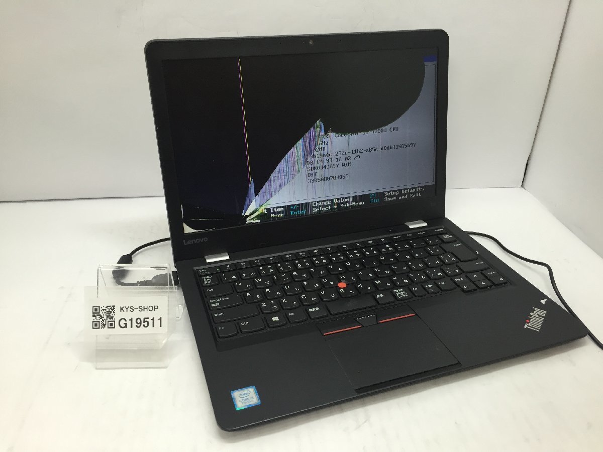 ジャンク/ LENOVO 20J2S0TQ00 ThinkPad 13 2nd Gen Intel Core i5-7200U メモリ8.19GB SSD256.06GB 【G19511】_画像1